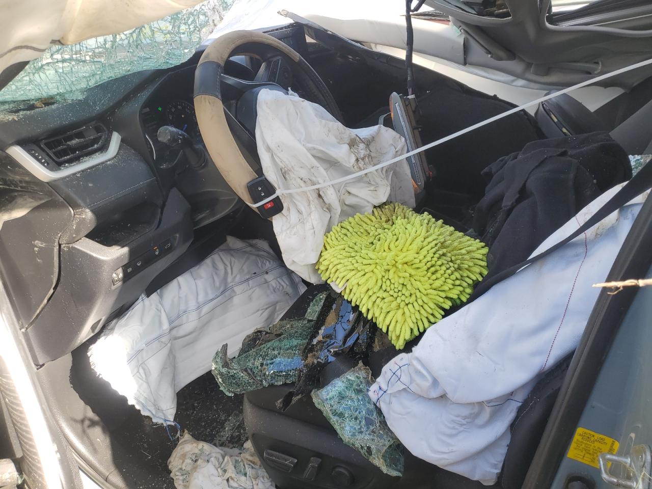 2020 Toyota RAV 4 VIN 2T3RWRFV8LW070536 Copart auction photo, rollover damage thumbnail 7