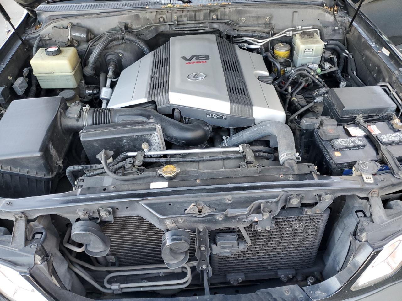 2004 Lexus LX VIN JTJHT00W343541138 Copart auction photo, front end damage thumbnail 12