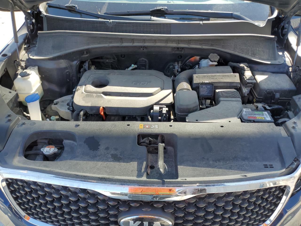 2018 KIA Sorento VIN 5XYPGDA3XJG370104 Copart auction photo, front end damage thumbnail 12