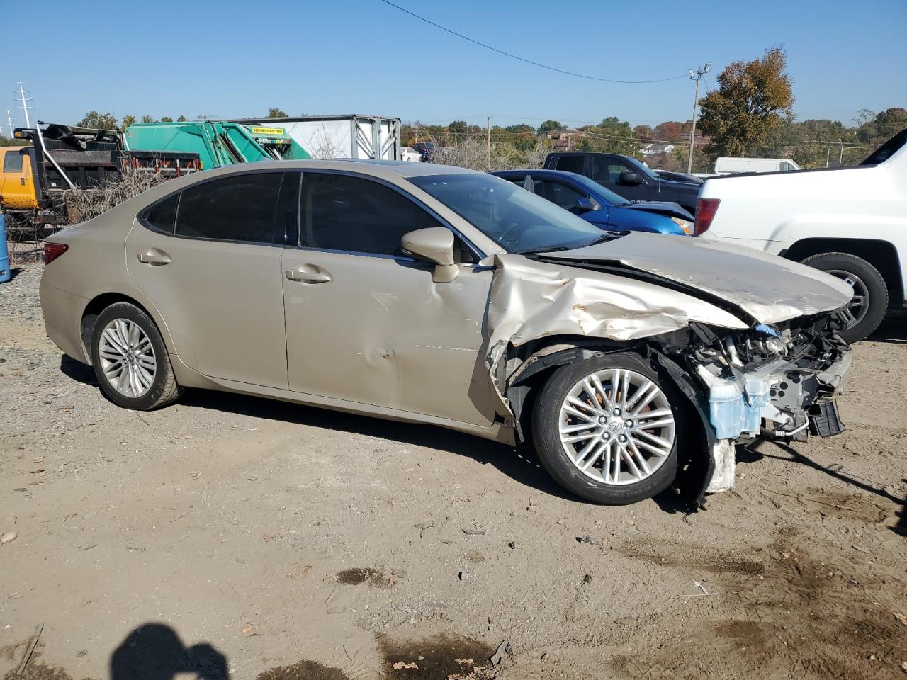 2013 Lexus ES VIN JTHBK1GG3D2068684 Copart auction photo, undercarriage / all over damage thumbnail 4