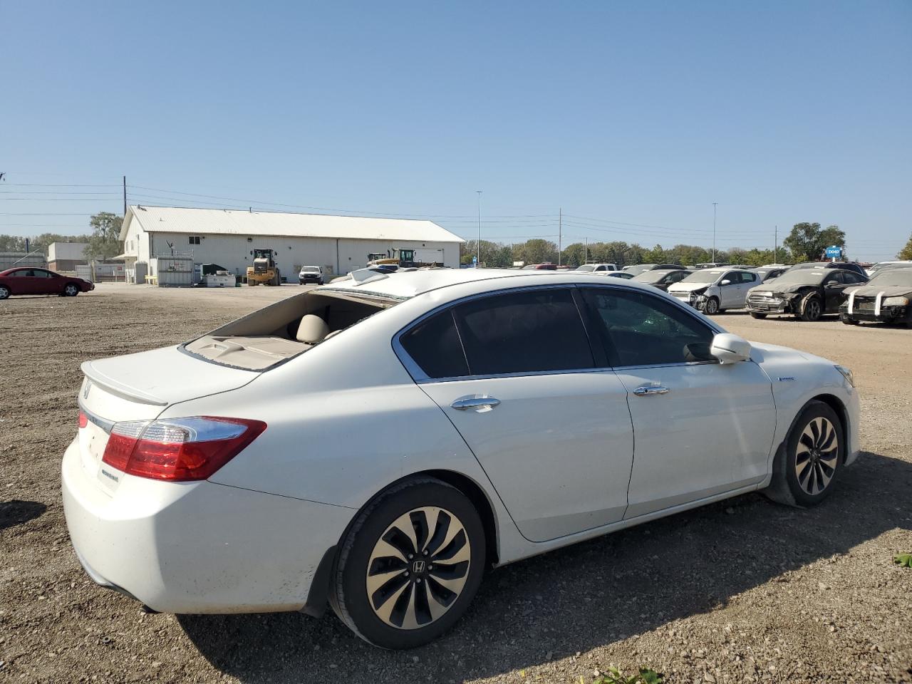 2014 Honda Accord VIN 1HGCR6F59EA000882 Copart auction photo, top/roof damage thumbnail 3