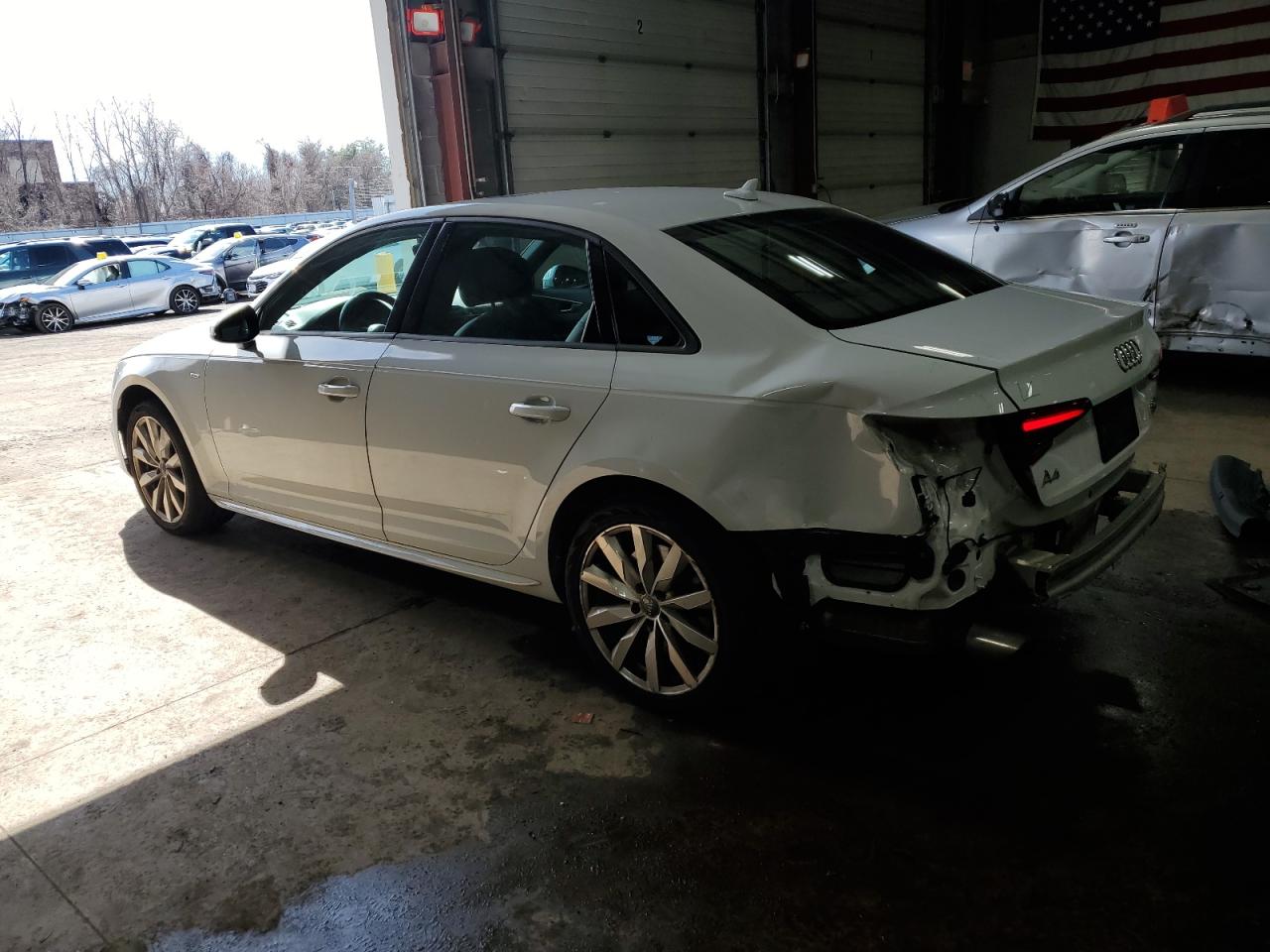 2018 Audi A4 VIN WAUDNAF40JA043331 Copart auction photo, rear end damage thumbnail 2
