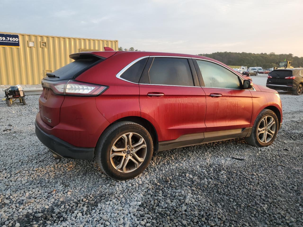 2018 Ford Edge VIN 2FMPK3K95JBB44340 Copart auction photo, front end / minor dent/scratches damage thumbnail 3