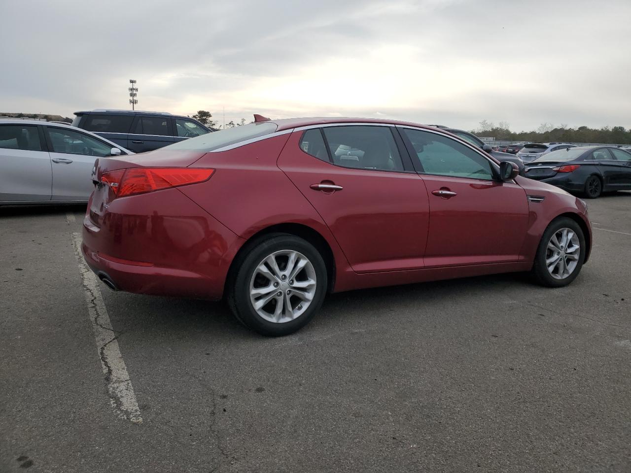 2013 KIA Optima VIN 5XXGN4A7XDG171698 Copart auction photo, front end / undercarriage damage thumbnail 3