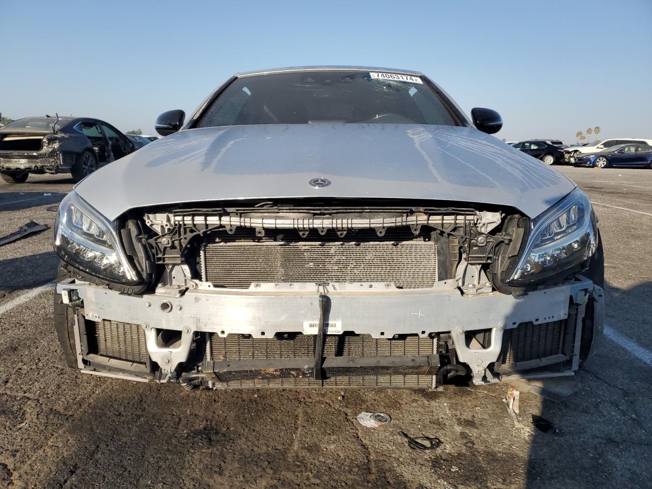 2018 Mercedes-Benz C-klasse VIN WDDWK8HB3JF738372 Copart auction photo, rear end / front end damage thumbnail 5