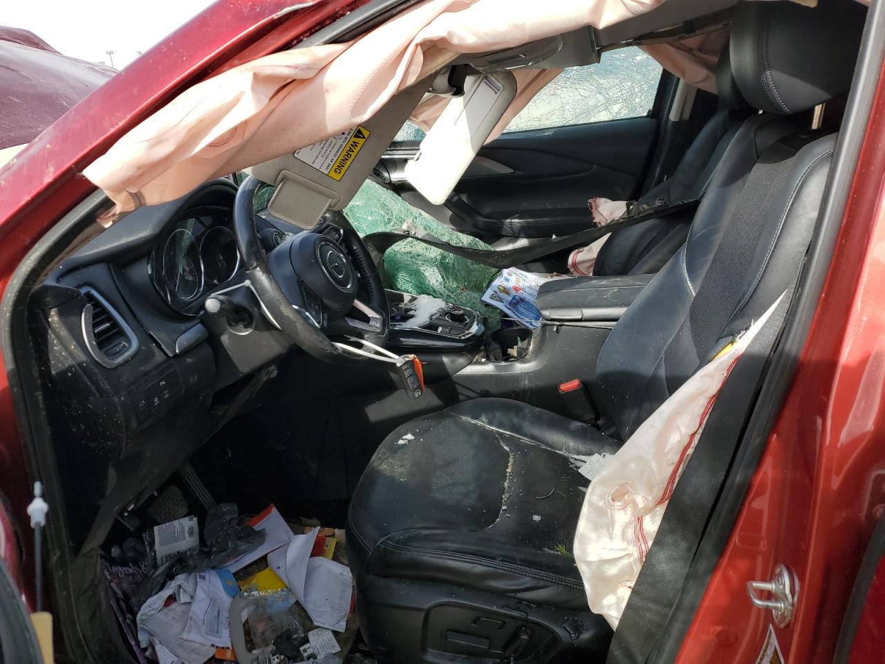 2018 Mazda CX-9 VIN JM3TCACY7J0210812 Copart auction photo, rollover damage thumbnail 7