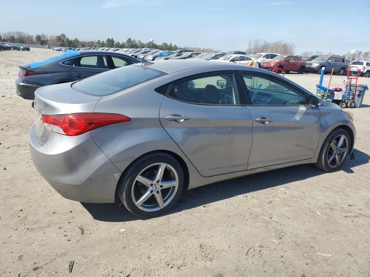 2011 Hyundai Elantra VIN KMHDH4AE8BU106344 Copart auction photo, front end / minor dent/scratches damage thumbnail 3