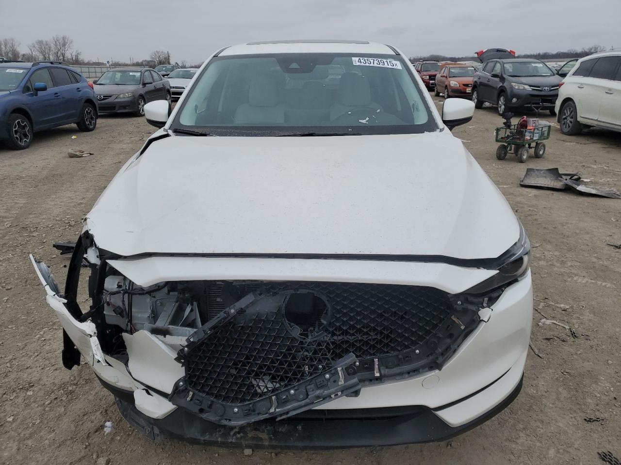 2021 Mazda CX-5 VIN JM3KFBDM3M1373069 Copart auction photo, front end damage thumbnail 5