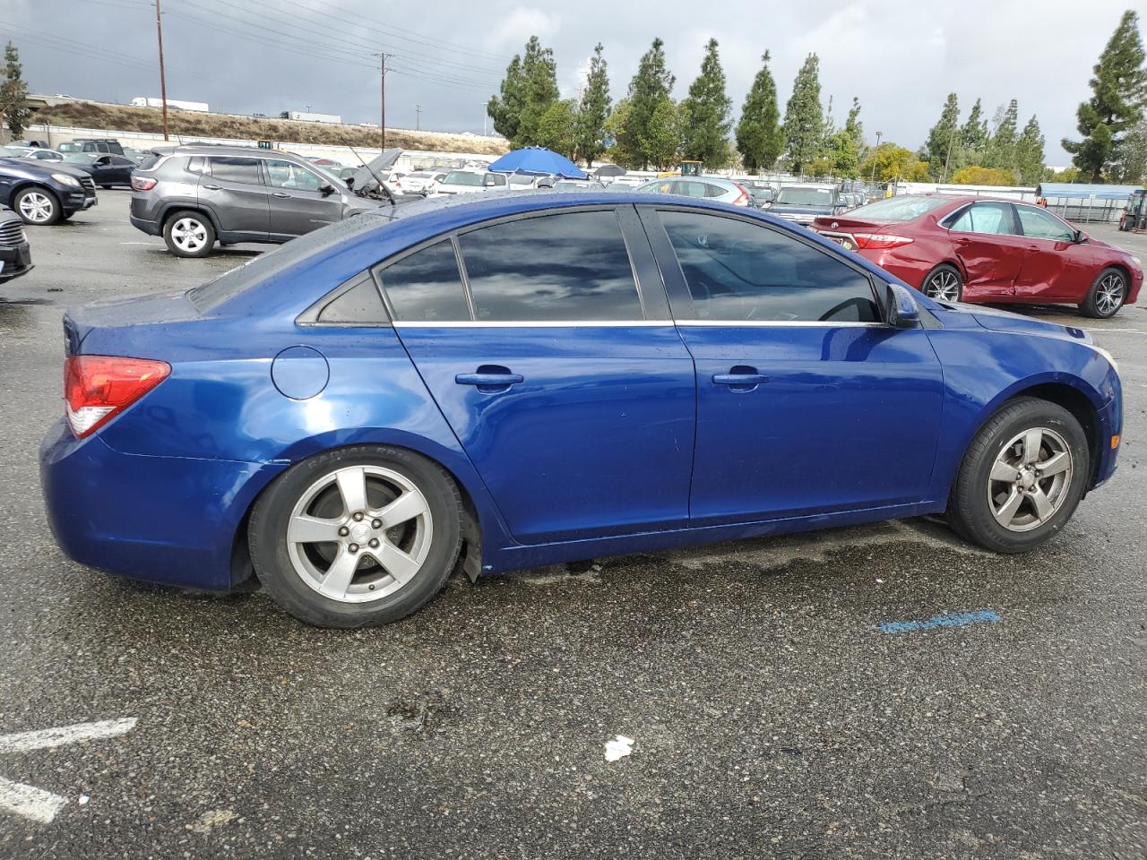 2013 Chevrolet Cruze VIN 1G1PC5SB6D7203627 Copart auction photo, rear end / side damage thumbnail 3