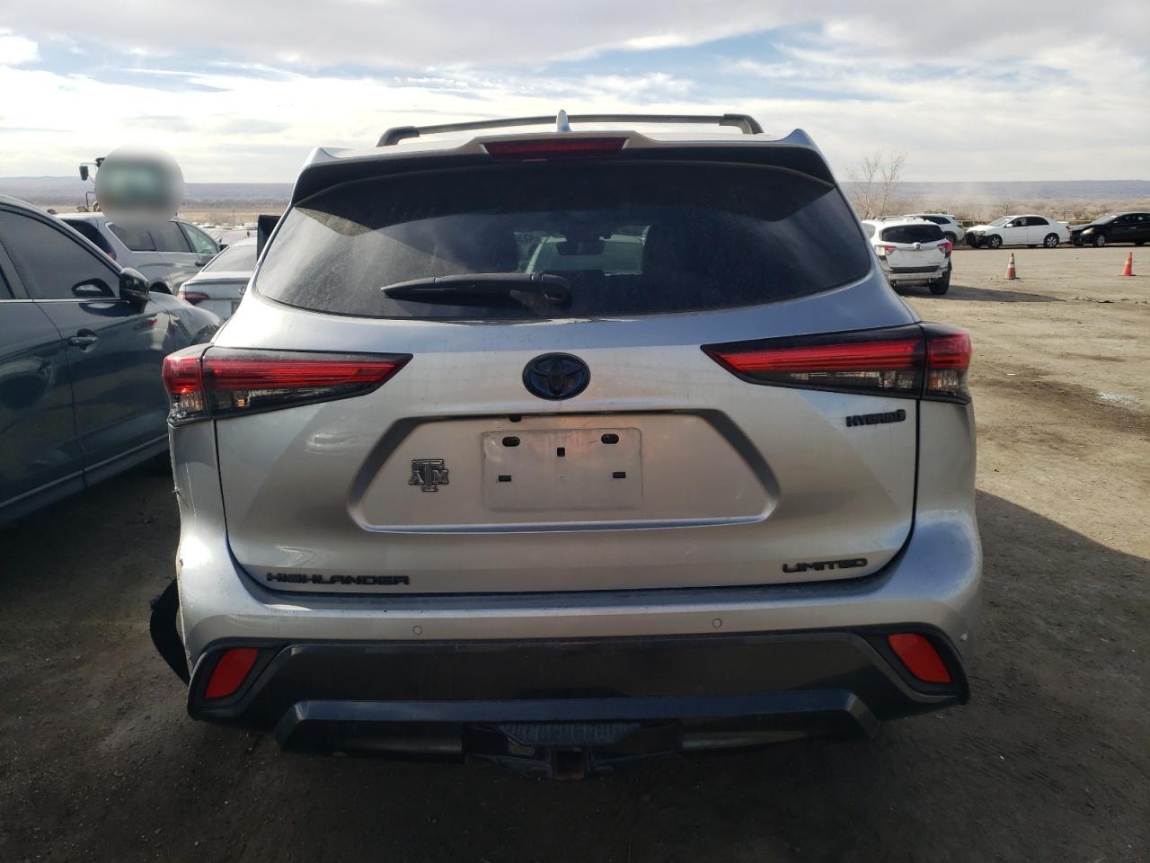 2021 Toyota Highlander VIN 5TDXBRCH6MS521645 Copart auction photo, all over damage thumbnail 6