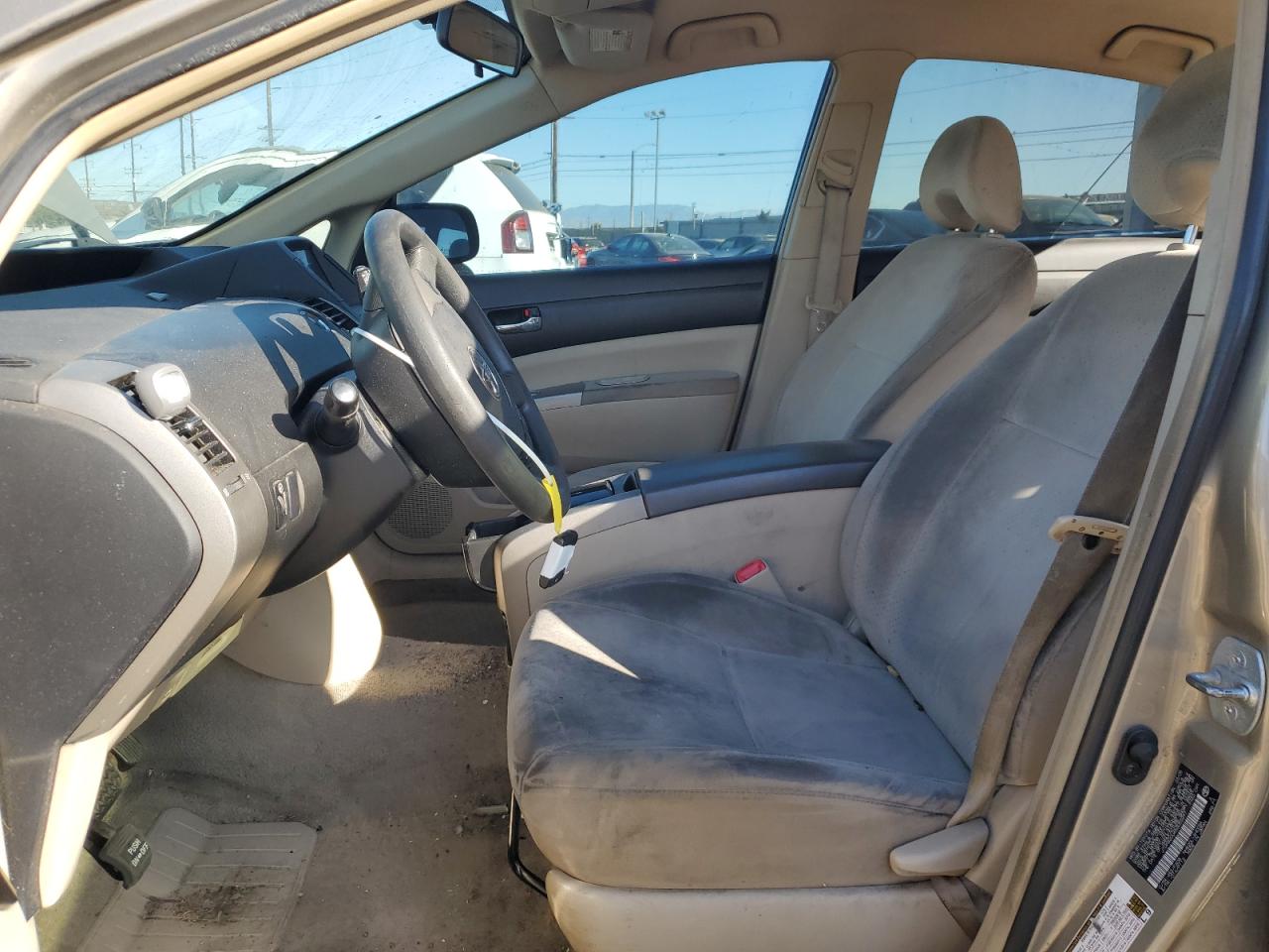 2005 Toyota Prius VIN JTDKB20U453055297 Copart auction photo, front end / side damage thumbnail 7