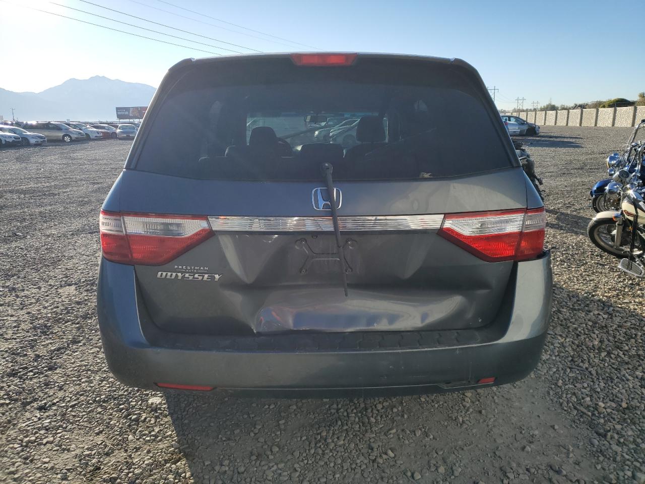 2013 Honda Odyssey VIN 5FNRL5H49DB006163 Copart auction photo, front end / rear end damage thumbnail 6