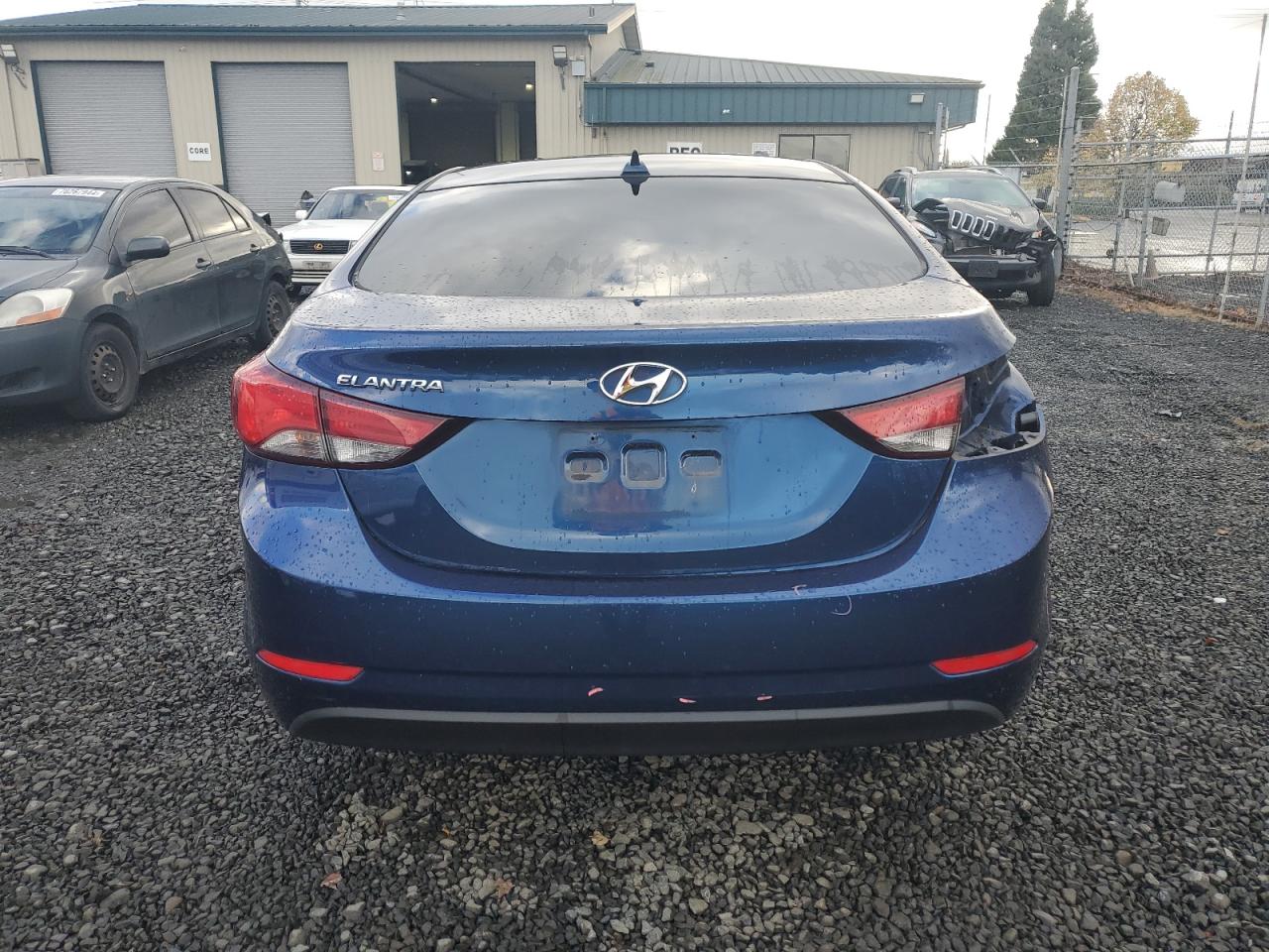 2016 Hyundai Elantra VIN 5NPDH4AE8GH729663 Copart auction photo, front end / rear end damage thumbnail 6