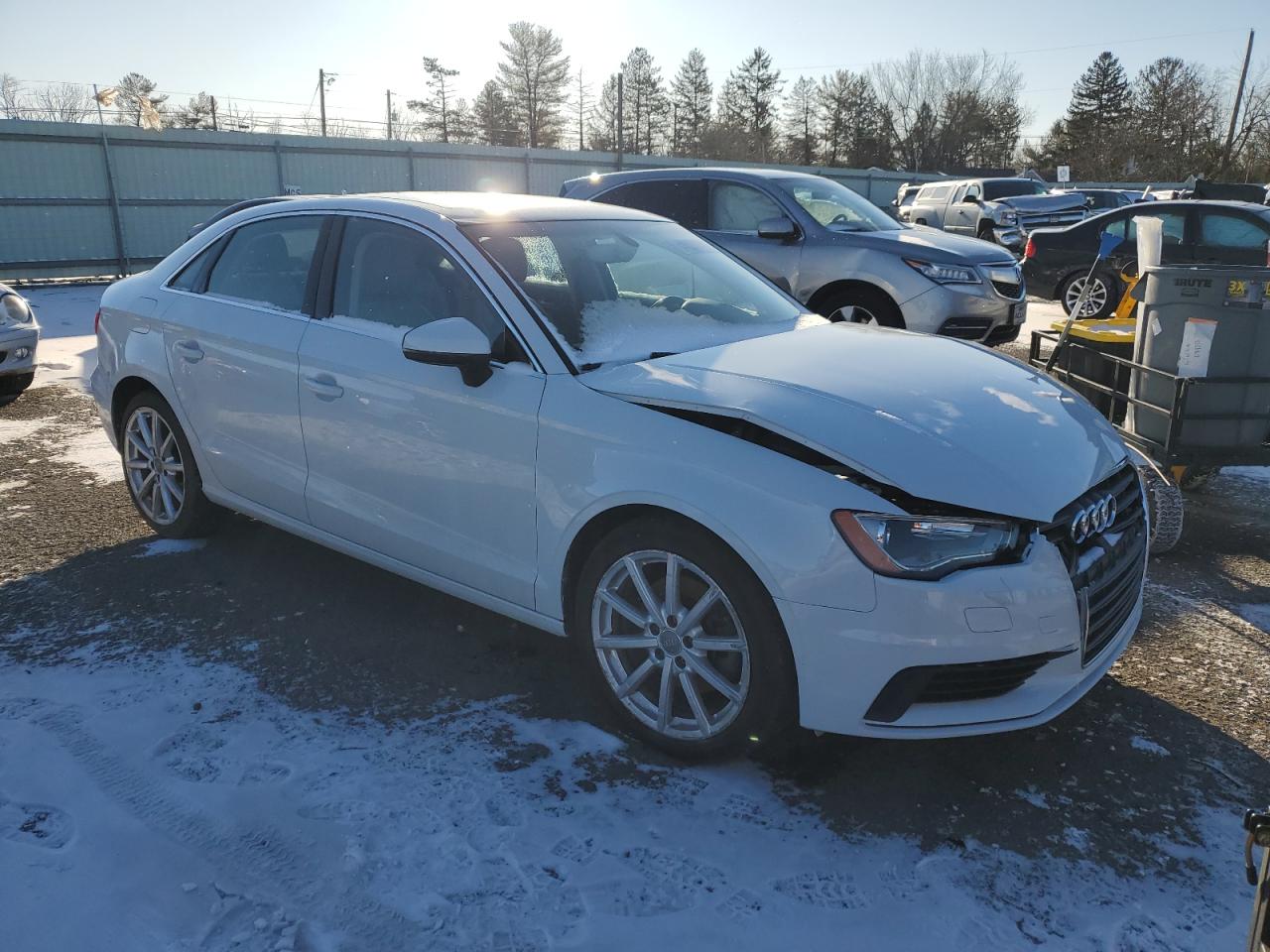 2015 Audi A3 VIN WAUACGFF8F1002868 Copart auction photo, front end damage thumbnail 4