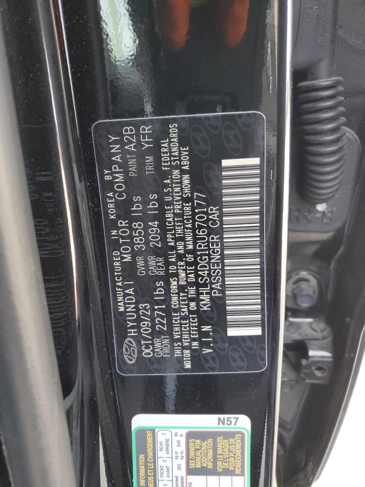 2024 Hyundai Elantra VIN KMHLS4DG1RU670177 Copart auction photo, rear end damage thumbnail 15