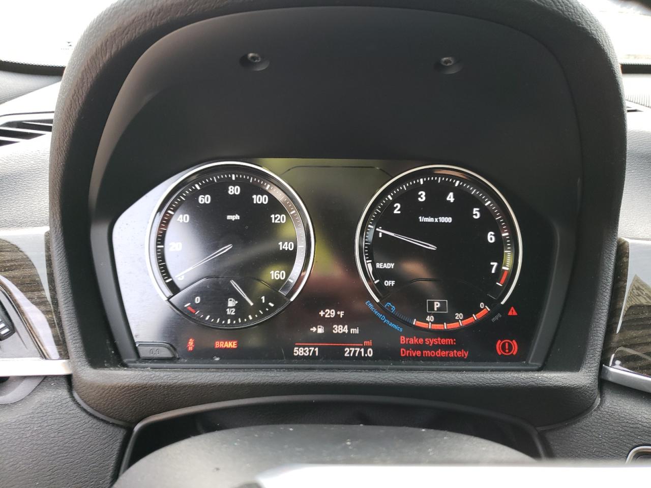 2018 BMW X1 VIN WBXHT3C35J3H30140 Copart auction photo, front end damage thumbnail 9