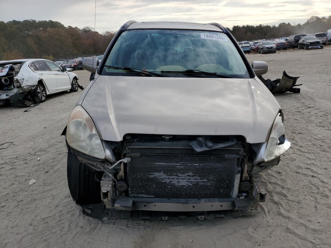 2006 Honda CR-V VIN SHSRD78936U411225 Copart auction photo, front end / undercarriage damage thumbnail 5
