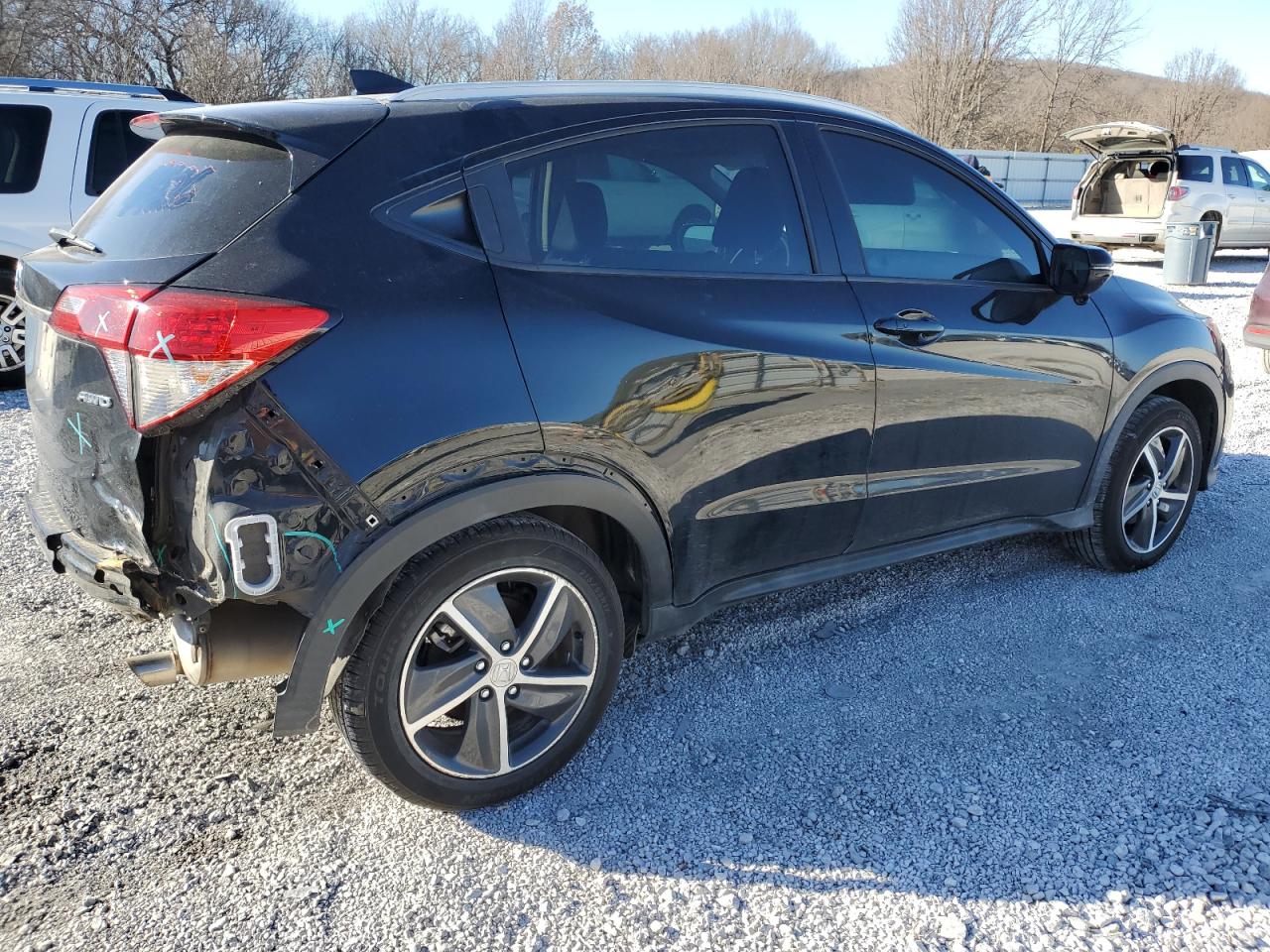 2021 Honda HR-V VIN 3CZRU6H55MM717912 Copart auction photo, rear end damage thumbnail 3