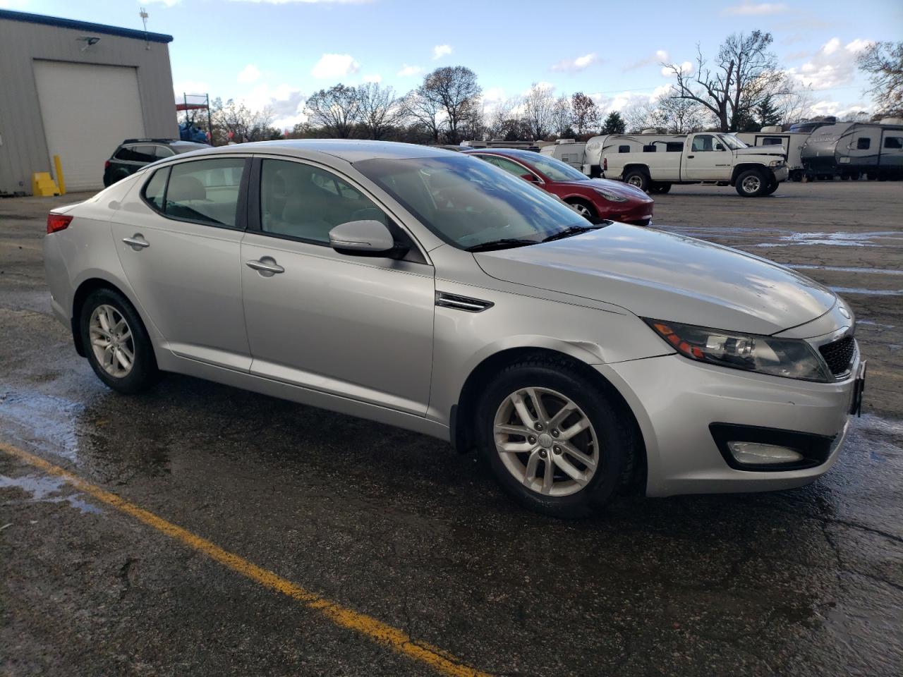 2013 KIA Optima VIN KNAGM4A77D5385052 Copart auction photo, front end / rear end damage thumbnail 4