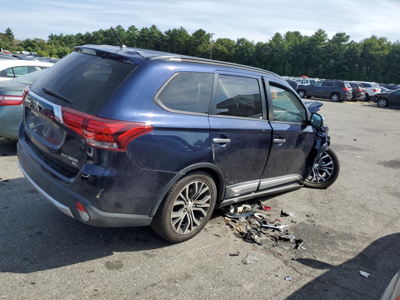 2016 Mitsubishi Outlander VIN JA4AZ3A37GZ021044 Copart auction photo, front end damage thumbnail 3