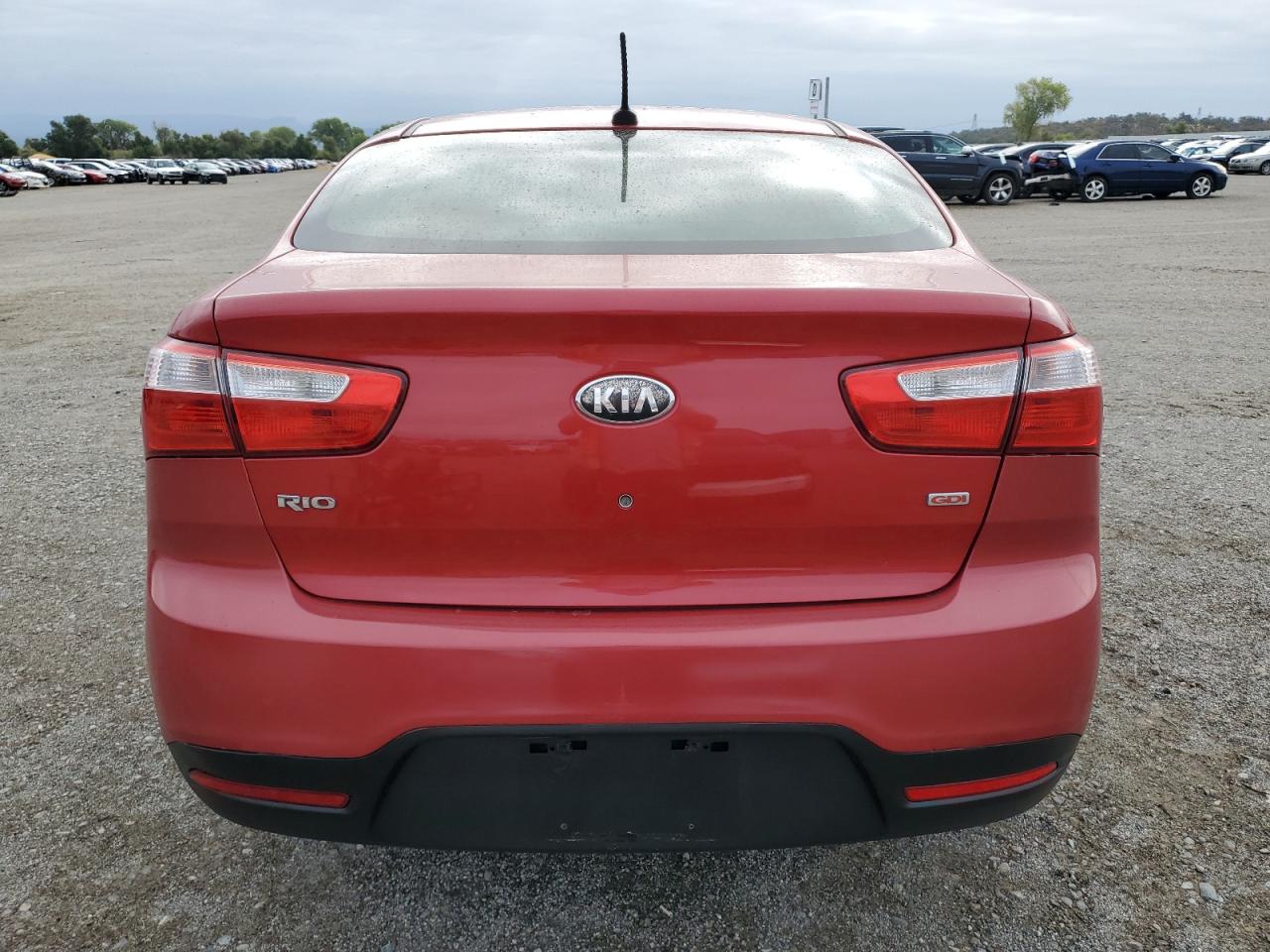 2013 KIA Rio VIN KNADM4A38D6269580 Copart auction photo, burn - engine / missing/altered vin damage thumbnail 6