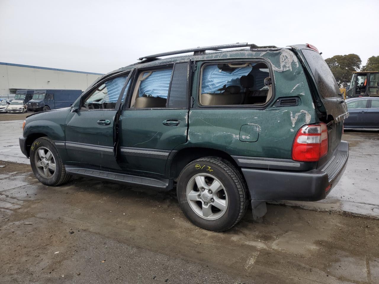 2004 Toyota Land Cruiser VIN JTEHT05J142057907 Copart auction photo, rollover damage thumbnail 2