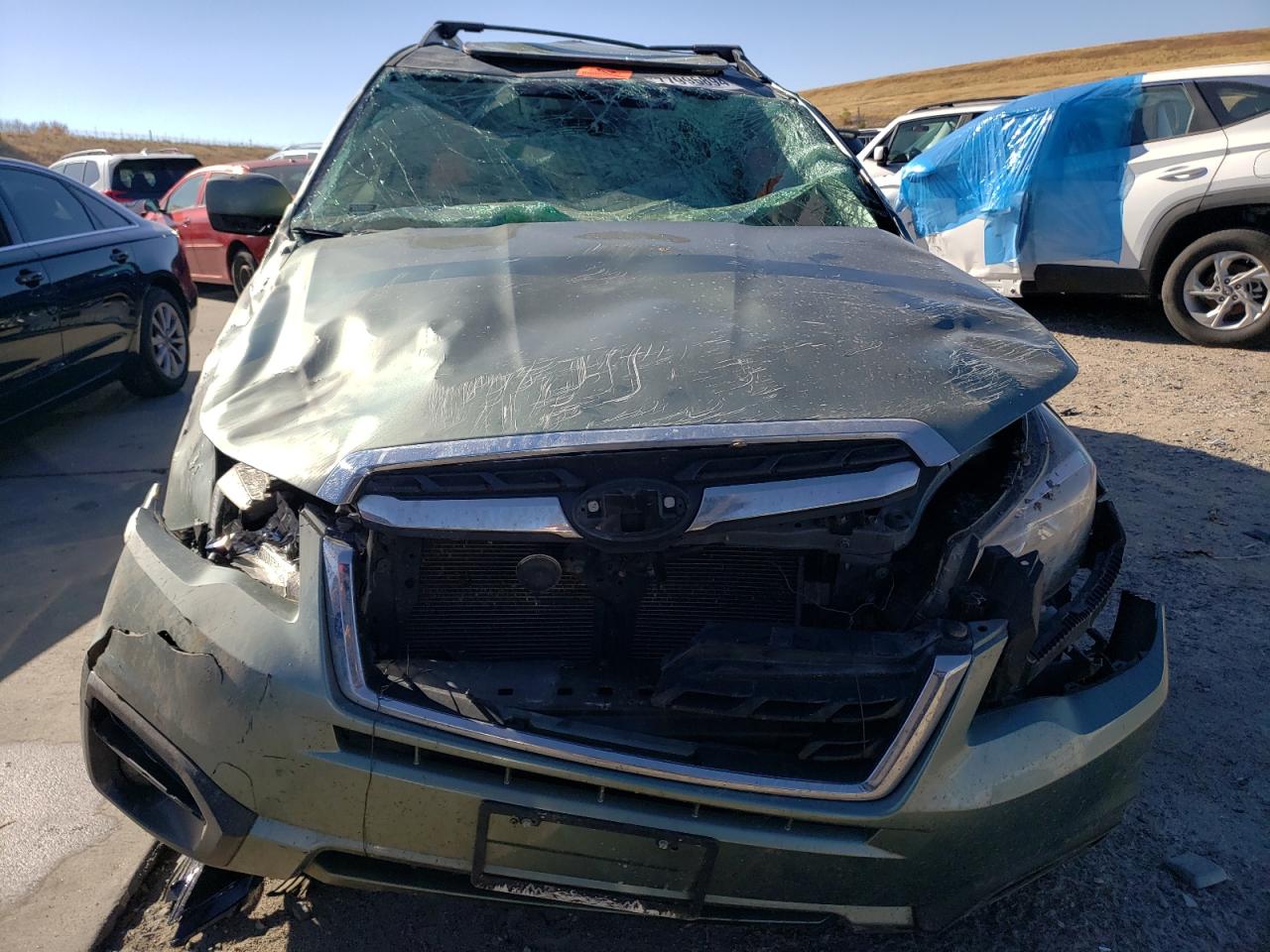 2017 Subaru Forester VIN JF2SJAGC2HH481332 Copart auction photo, rear end / rollover damage thumbnail 5