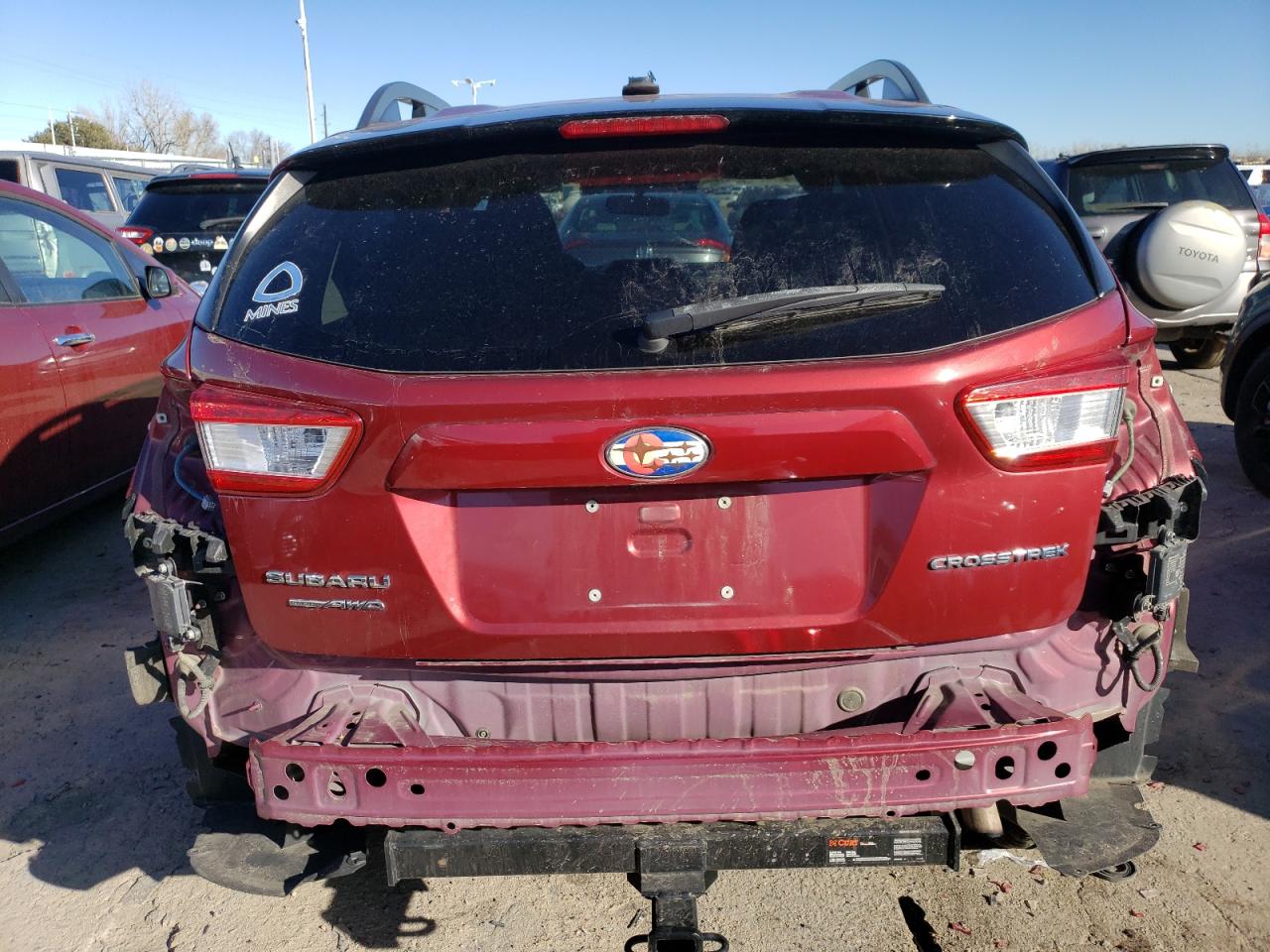 2019 Subaru XV VIN JF2GTAEC9KH315139 Copart auction photo, hail / front end damage thumbnail 6