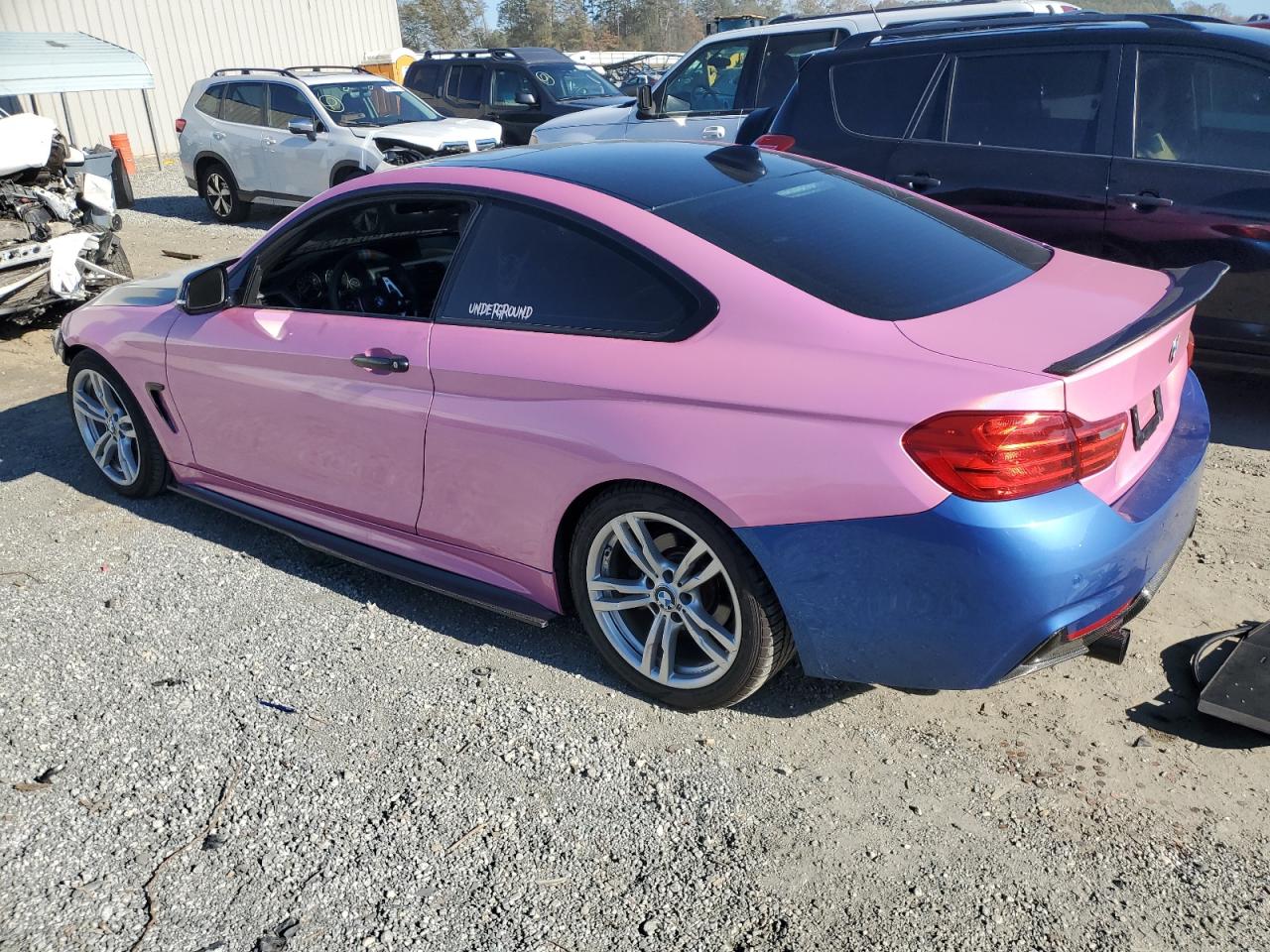 2014 BMW 4er VIN WBA3N3C51EF712445 Copart auction photo, front end damage thumbnail 2