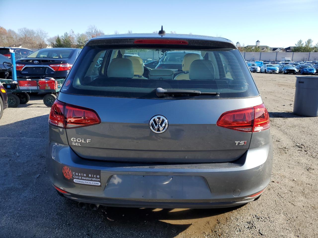 2017 Volkswagen Golf VIN 3VW217AU6HM040167 Copart auction photo, front end / stripped damage thumbnail 6