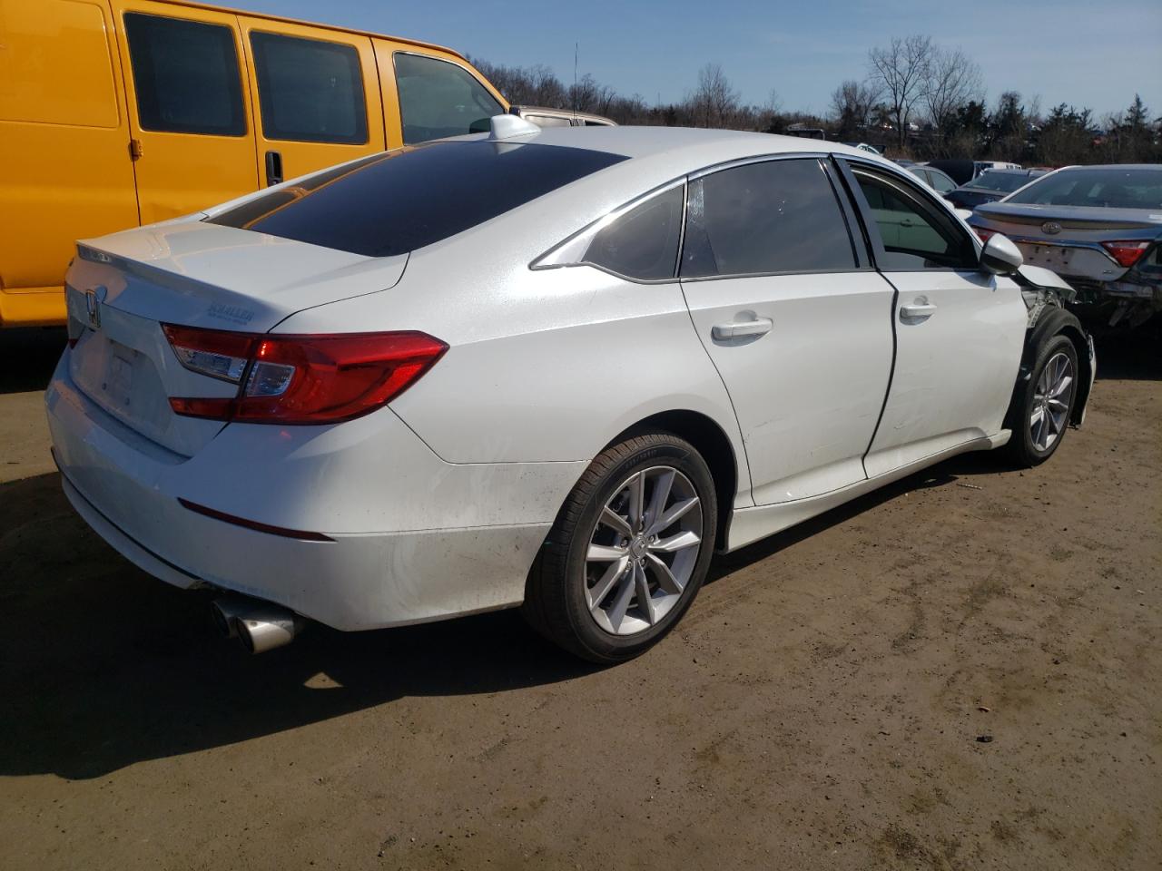2021 Honda Accord VIN 1HGCV1F11MA056471 Copart auction photo, front end / minor dent/scratches damage thumbnail 3