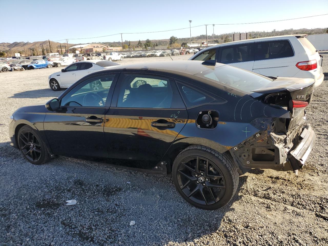 2022 Honda Civic VIN 2HGFE2F50NH562138 Copart auction photo, rear end damage thumbnail 2