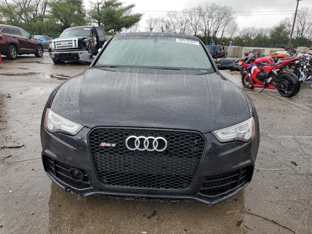 2014 Audi RS5 VIN WUAC6AFR6EA902406 Copart auction photo, side / rear end damage thumbnail 5
