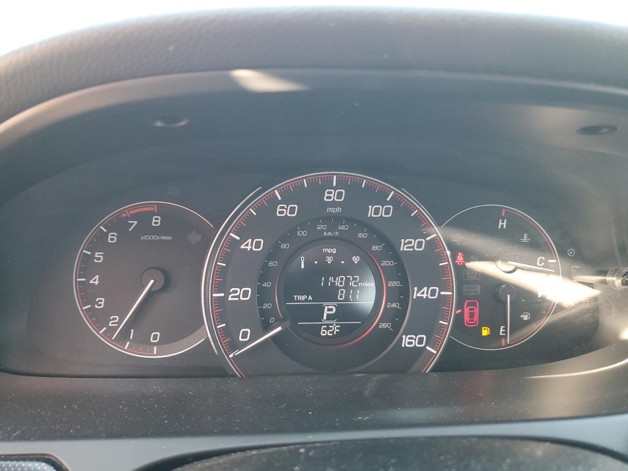 2014 Honda Accord VIN 1HGCR2F5XEA001791 Copart auction photo, vandalism damage thumbnail 9