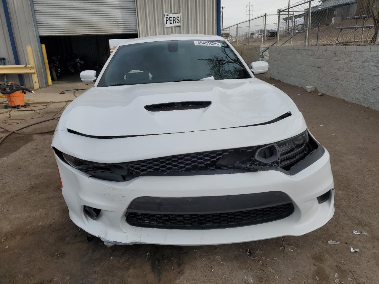 2020 Dodge Charger VIN 2C3CDXGJ8LH109187 Copart auction photo, front end / side damage thumbnail 5