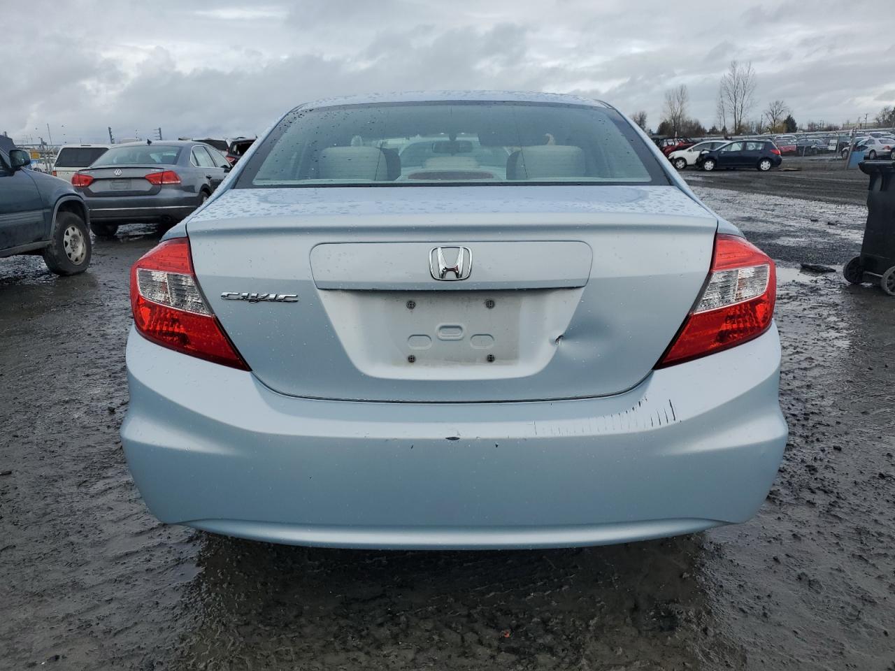 2012 Honda Civic VIN 19XFB2F56CE359545 Copart auction photo, undercarriage damage thumbnail 6