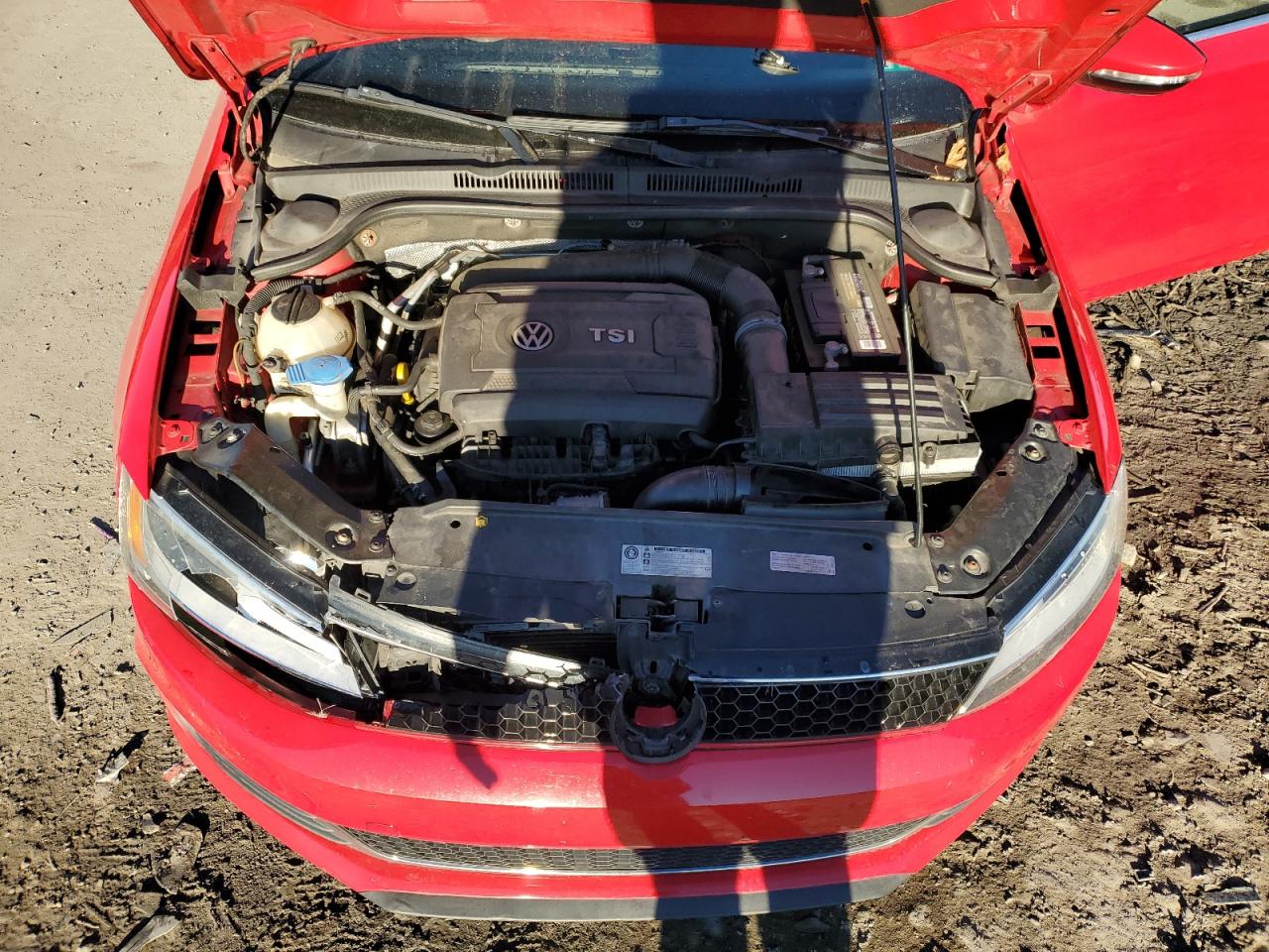 2014 Volkswagen Jetta VIN 3VW5T7AJ4EM304639 Copart auction photo, front end / undercarriage damage thumbnail 11