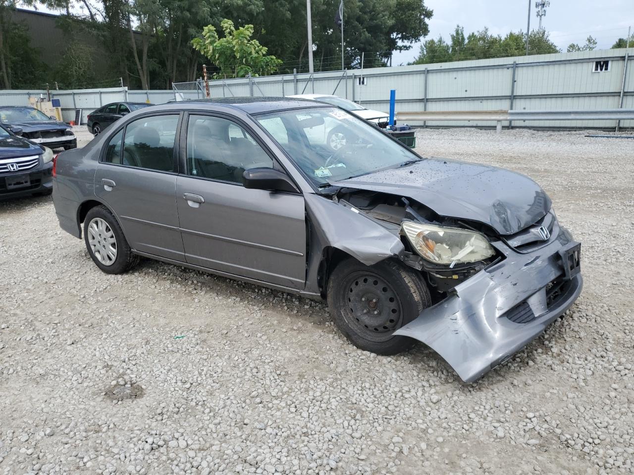 2004 Honda Civic VIN 2HGES16554H572001 Copart auction photo, front end / minor dent/scratches damage thumbnail 4