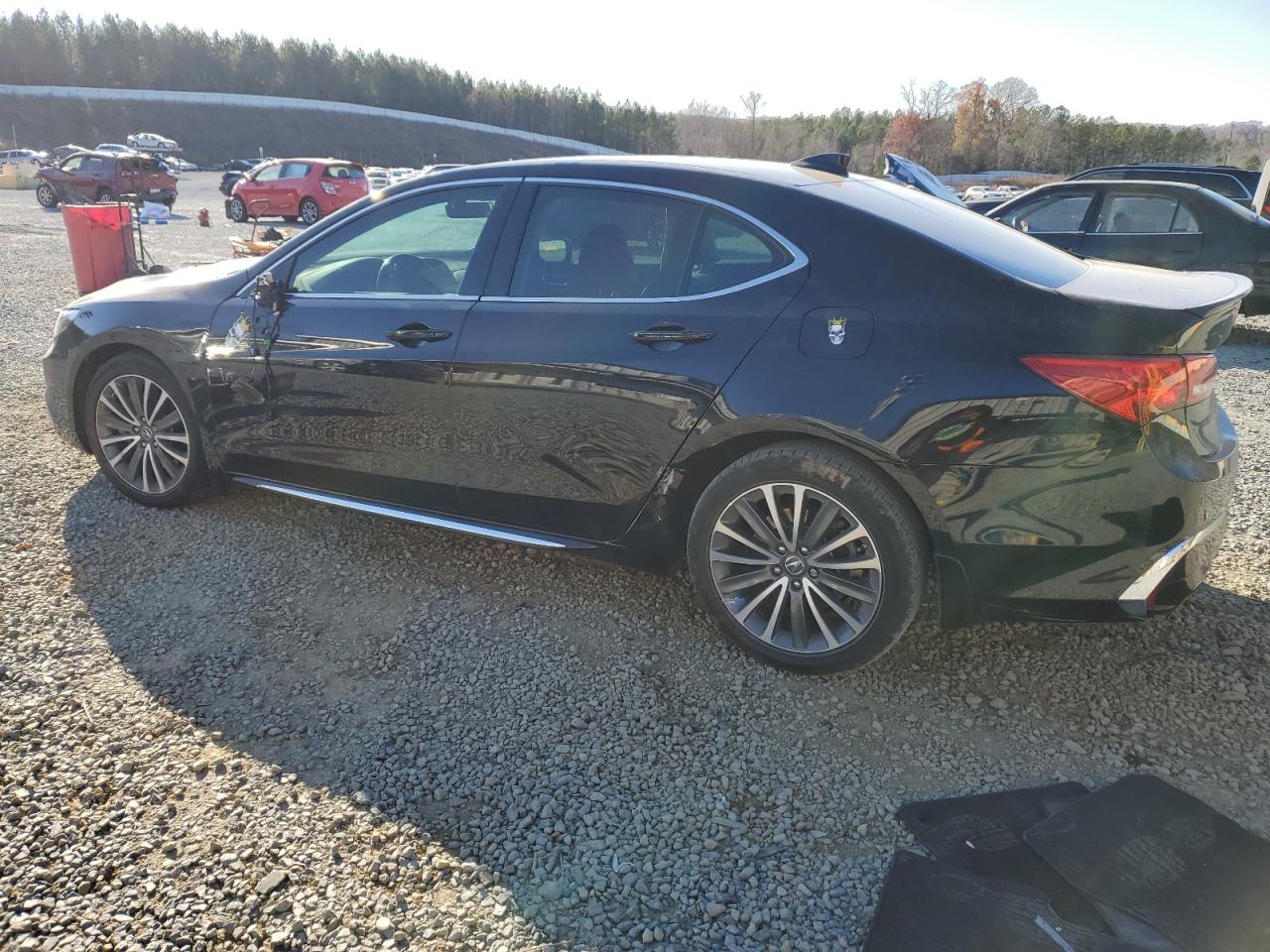 2018 Acura TLX VIN 19UUB2F70JA007992 Copart auction photo, front end / side damage thumbnail 2