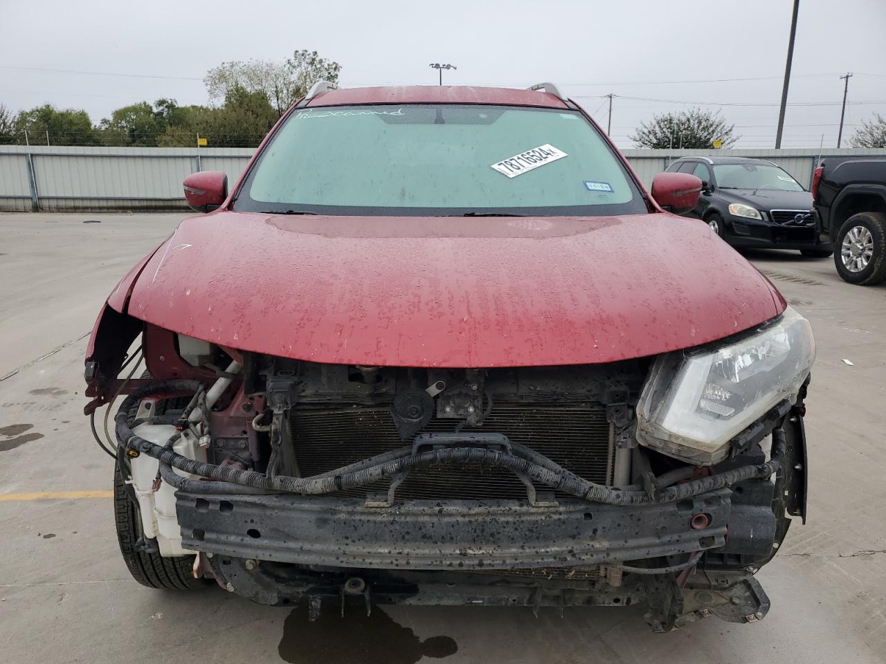 2017 Nissan Rogue VIN JN8AT2MT5HW394054 Copart auction photo, front end damage thumbnail 5