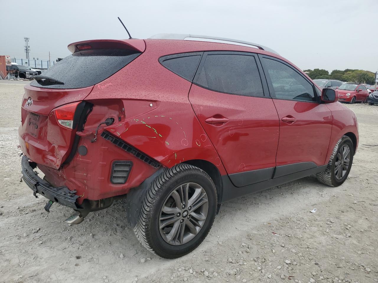 2015 Hyundai Tucson VIN KM8JU3AG7FU012598 Copart auction photo, rear end damage thumbnail 3