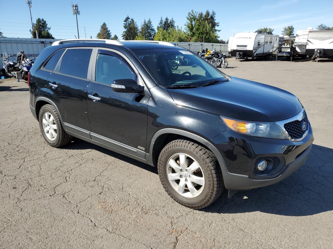 2013 KIA Sorento VIN 5XYKTDA20DG342216 Copart auction photo, front end damage thumbnail 4