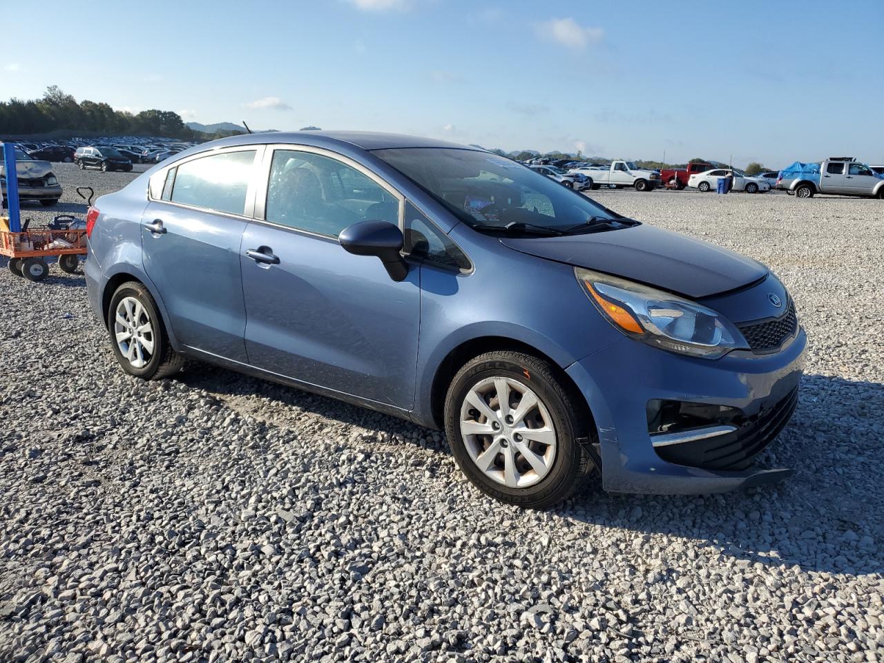 2016 KIA Rio VIN KNADM4A32G6599610 Copart auction photo, front end damage thumbnail 4
