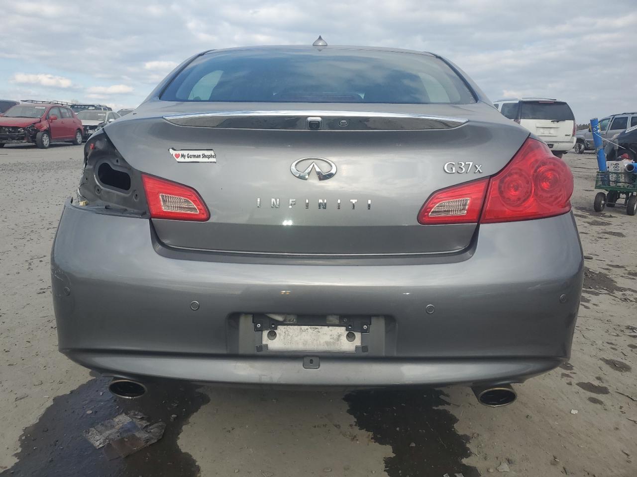 2011 Infiniti G VIN JN1CV6AR1BM413011 Copart auction photo, rear end / minor dent/scratches damage thumbnail 6
