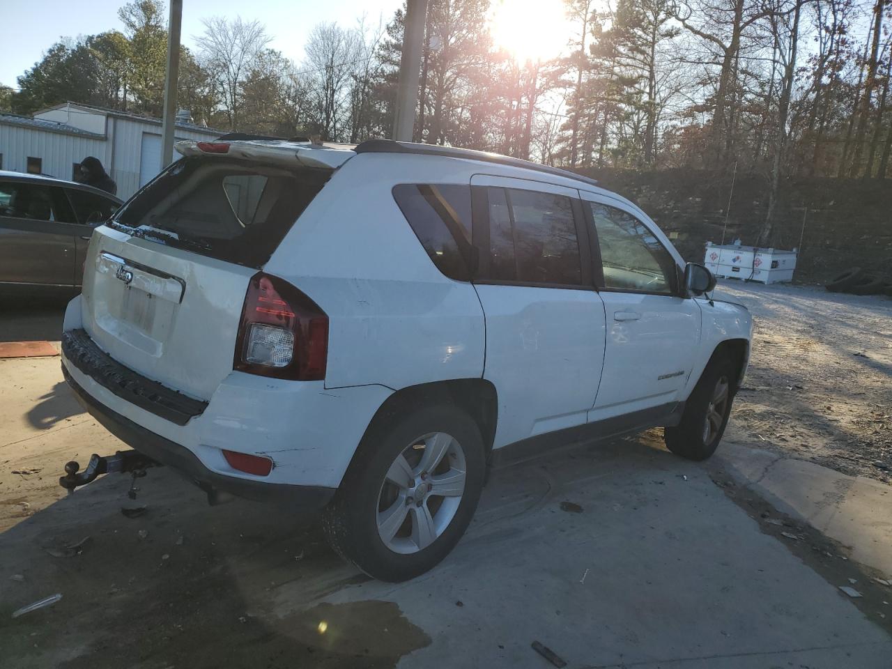 2016 Jeep Compass VIN 1C4NJCBA8GD553900 Copart auction photo, burn damage thumbnail 3
