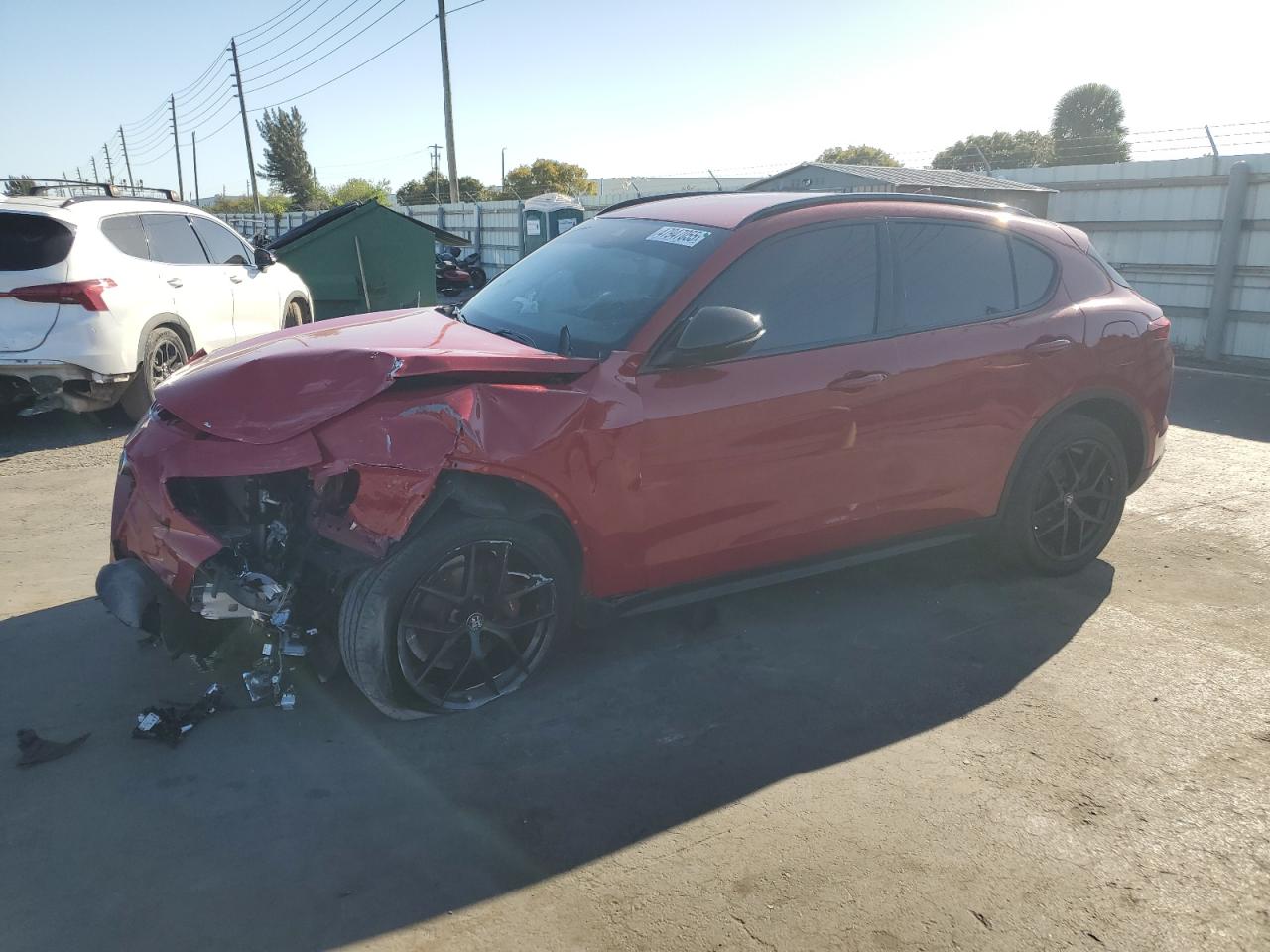 2020 Alfa Romeo Stelvio VIN ZASPAJAN8L7C90907 - Copart auction photo