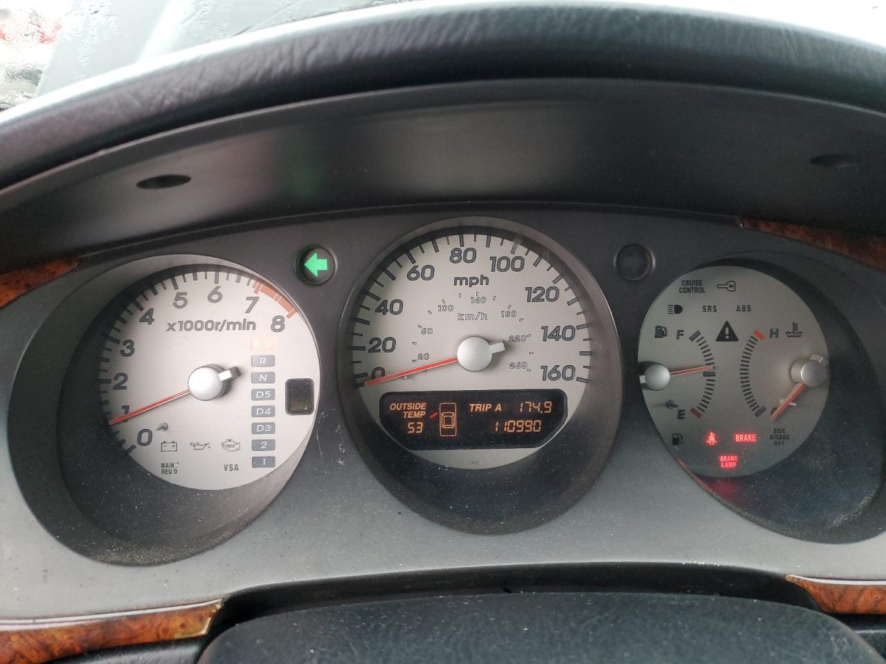 2002 Acura TL VIN 19UUA56882A019032 Copart auction photo, front end / side damage thumbnail 9