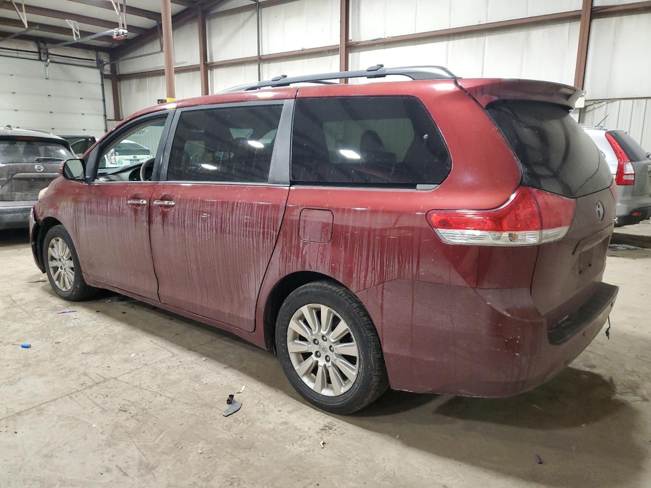 2014 Toyota Sienna VIN 5TDDK3DC0ES077828 Copart auction photo, rear end / front end damage thumbnail 2