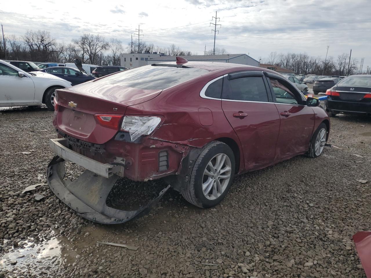 2017 Chevrolet Malibu VIN 1G1ZE5ST9HF238993 Copart auction photo, rear end damage thumbnail 3
