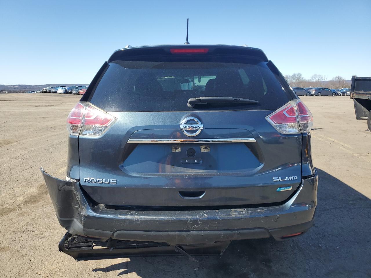 2014 Nissan Rogue VIN 5N1AT2MV9EC864043 Copart auction photo, rear end / front end damage thumbnail 6